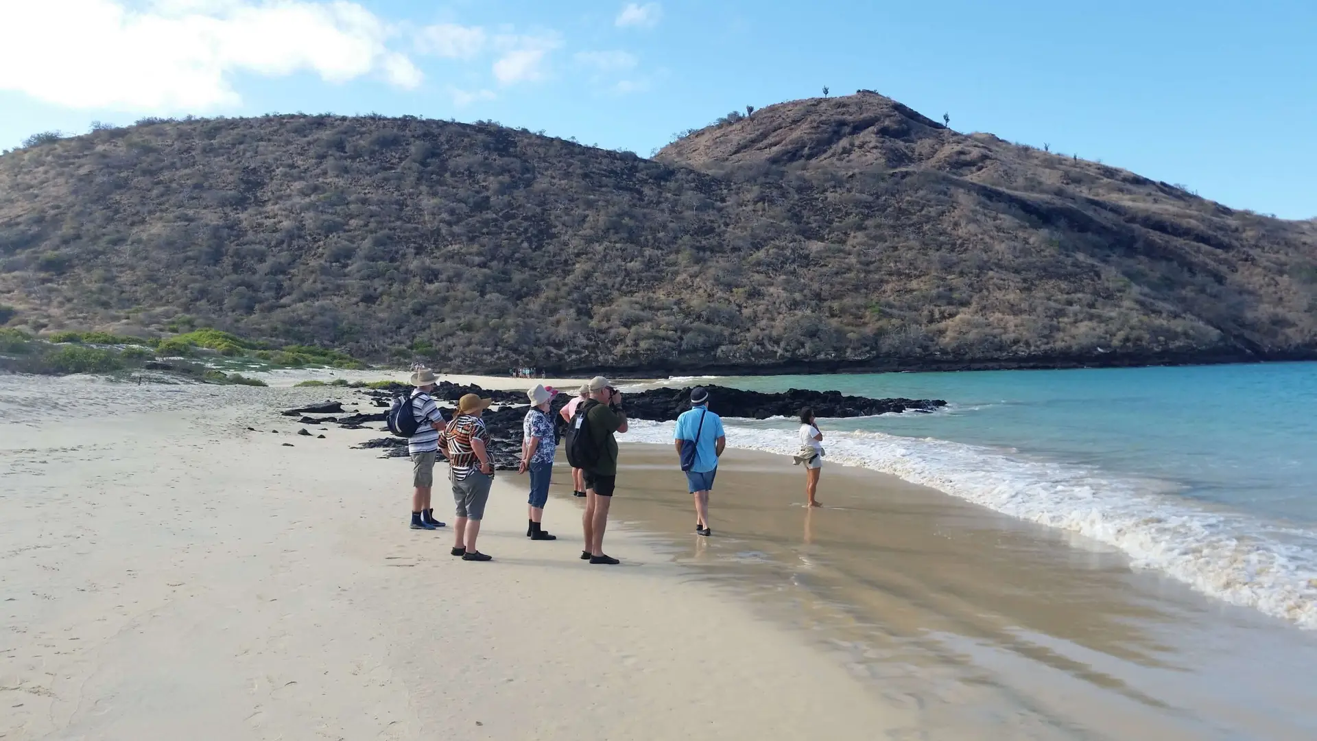 Galapagos Beach machu picchu galapagos with amazon rainforest